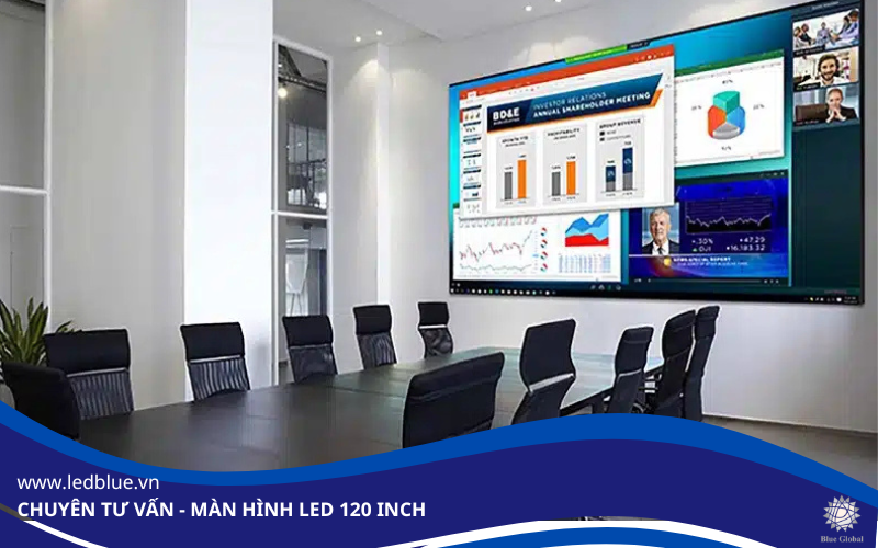 Màn hình LED 120 inch tại phòng họp