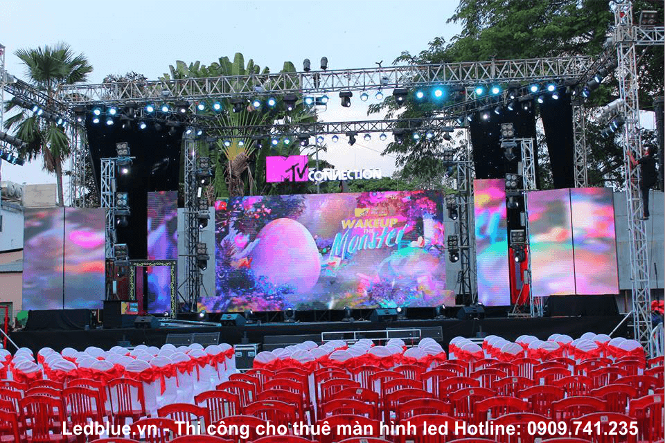 Cho thuê - bán - thi công - màn hình led p8 ngoài trời