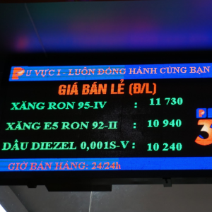 Bảng LED cây xăng dầu