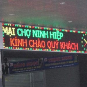 Biển led ma trận 3 màu cho siêu thị, cửa hàng