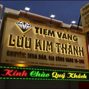 Biển LED ma trận tiệm vàng, kim hoàn, trang sức quý