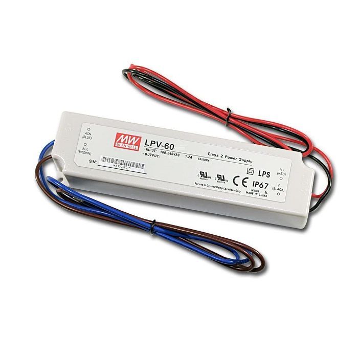 Bộ nguồn LED Meanwell LPV-60-24 (24V 60W 2.5A)